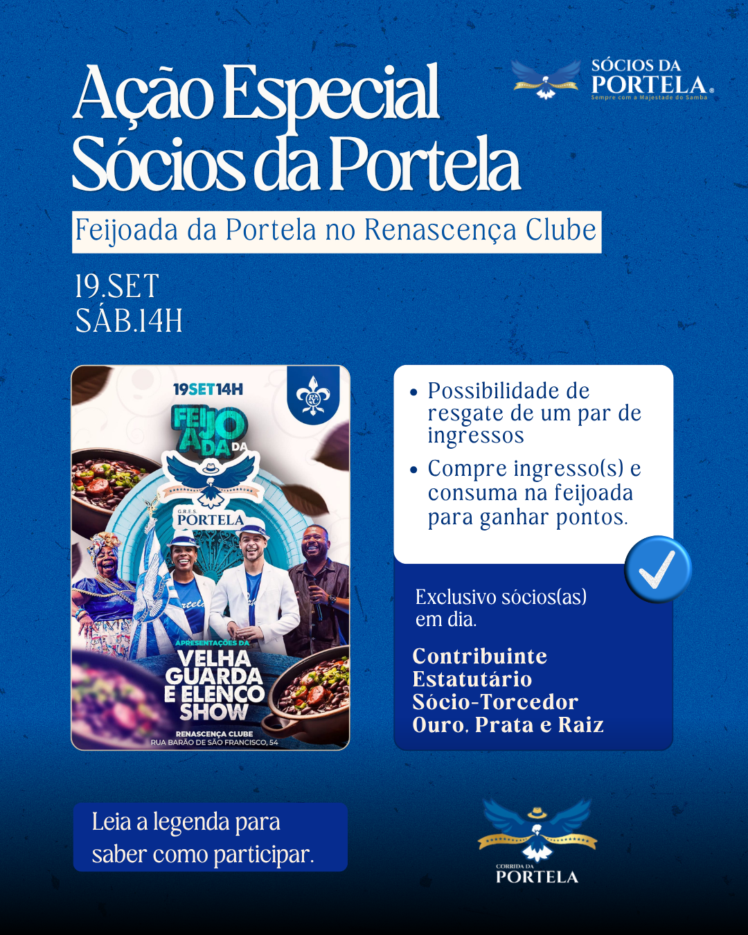Ação Especial Feijoada da Portela no Renascença Clube